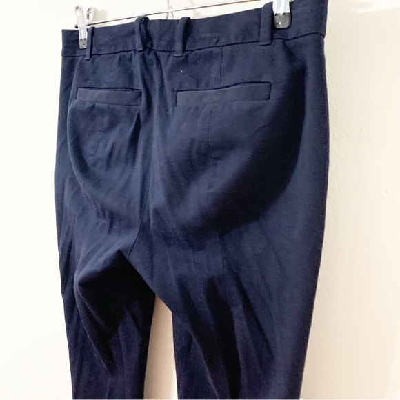 J. Crew Factory Stretch Lexie Pant Cotton Blend Skinny Leg Navy Blue Style C9716 - Picture 9 of 14